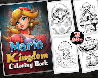 Mario & Friends Coloring Book: 75+ Fantasy Cartoon Designs (PDF)