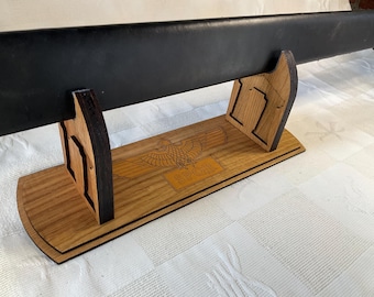 Rustic Oak Sword Holder - Roman Empire Inspired Stand