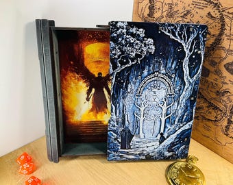 Fantasy Dice Tray with a Lord of the Rings Flair- Epic Storage