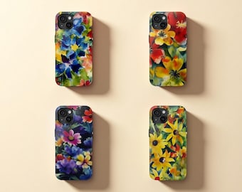 Adrianne Lenker Floral Phone Case: iPhone & Samsung, Protective Dual Layer