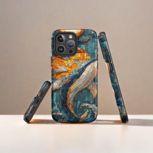 Wal Stained Glass Style Phone Case: Künstlerisches Mosaik-Design