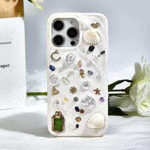 Custom Memor Unique iPhone Case , Inspires Phone Case with Shell, Crystal, Shell Phone case for iphone 16 Pro Max 15 14 13 12 11 X 7/8 Case