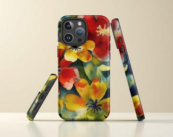 Coque de portable fleurie Adrianne Lenker : iPhone et Samsung, cadeau girly tech