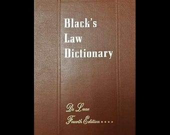 Black&#39;s Law Dictionary 4th edition revised edition (instant download)