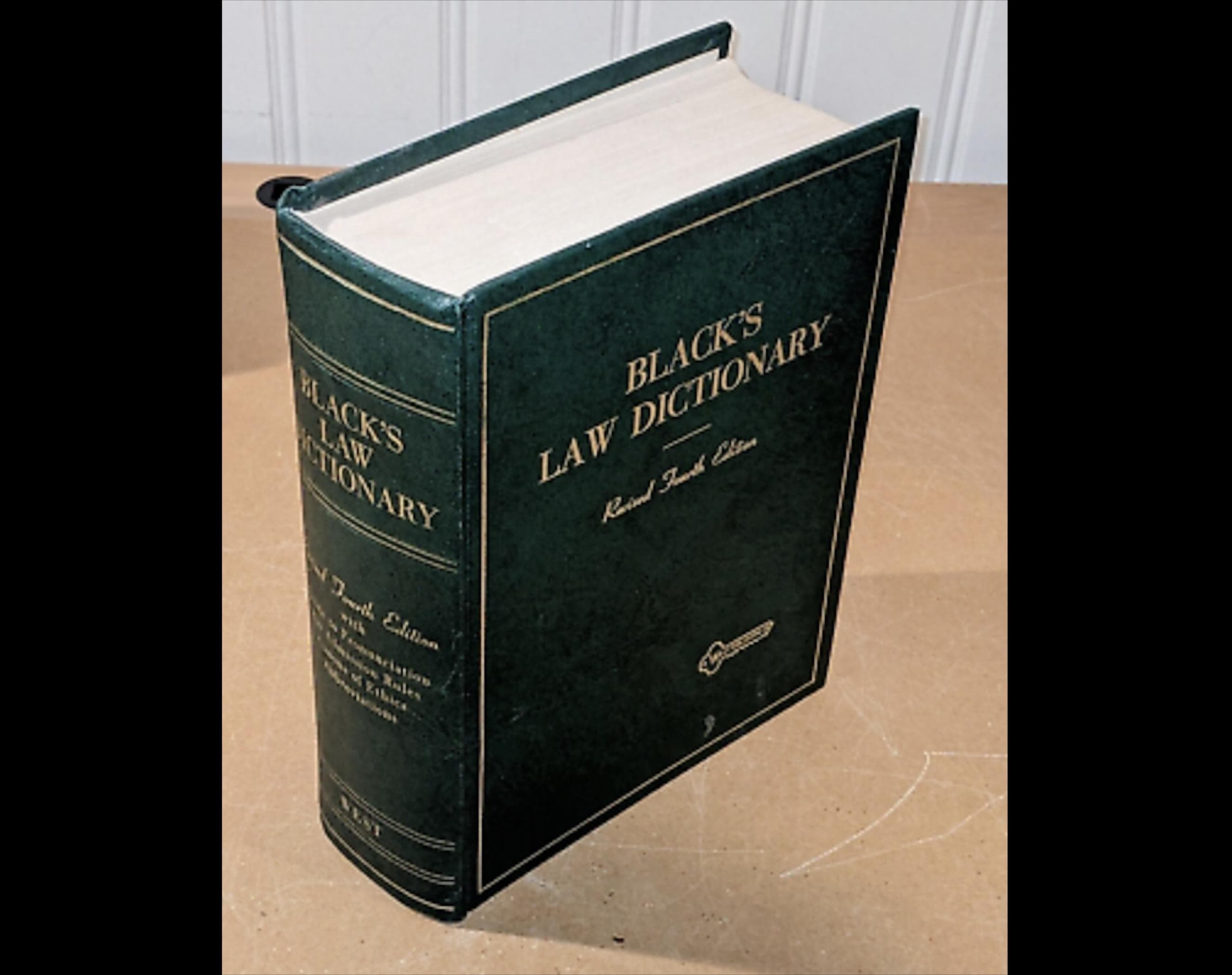 BLACK'S LAW DICTIONARY（ハードカバー） Black's Law Dictionary Revised fourth edition 1973 Hardcover