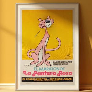 Locandina del film La Pantera Rosa, poster vintage della Pantera Rosa, decorazioni retrò per film, poster vintage del film La Pantera Rosa, poster classico del film La Pantera Rosa
