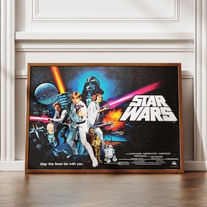 Vintage Star Wars Poster Retro Star Wars Movie Poster Vintage Movie Home Decor Star Wars Vintage Poster Classic Star Wars Retro Poster