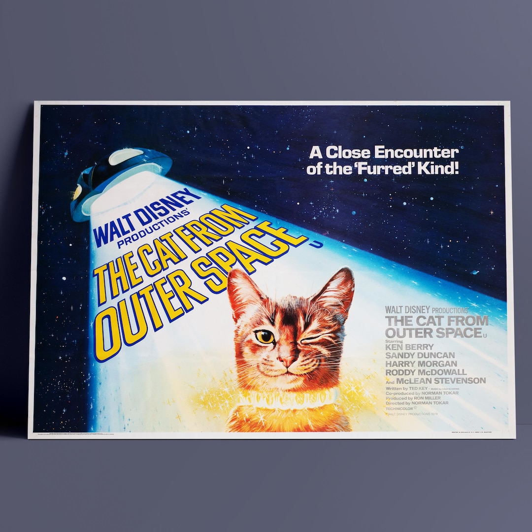 The Cat From Outer Space Movie Poster the Cat From Outer Space Poster