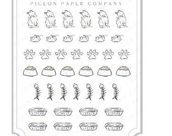 Kitten care stickers