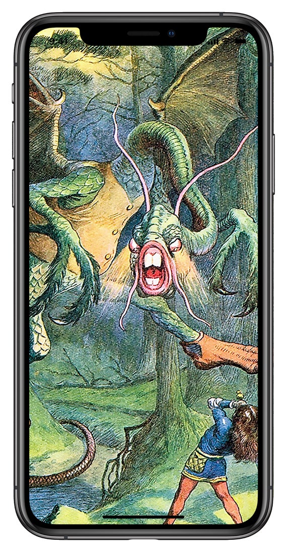 ジャバウォック、不思議の国のアリスの装飾、デジタル