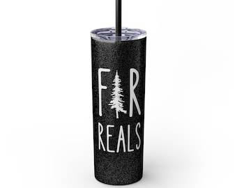 Fir Reels 20oz Tumbler, camping bachelor mug, cabin lover gifts, cabin life tumbler, fun gift for Dad, best gift for husband, Adventure gift