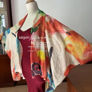 Haori jacket - JAPANSESE-INSPIRED , Unique & Exclusive Design. Silk Haori Jacket. Perfect luxury gift for your loved ones.
