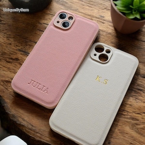 Aangepaste reliëf iPhone-hoesje kerstcadeau, gepersonaliseerde leren tas voor iPhone 16 15, 14, 13, 12, 11, XR, XS, X 8, 7 Plus, Pro, Max, SE, Mini,