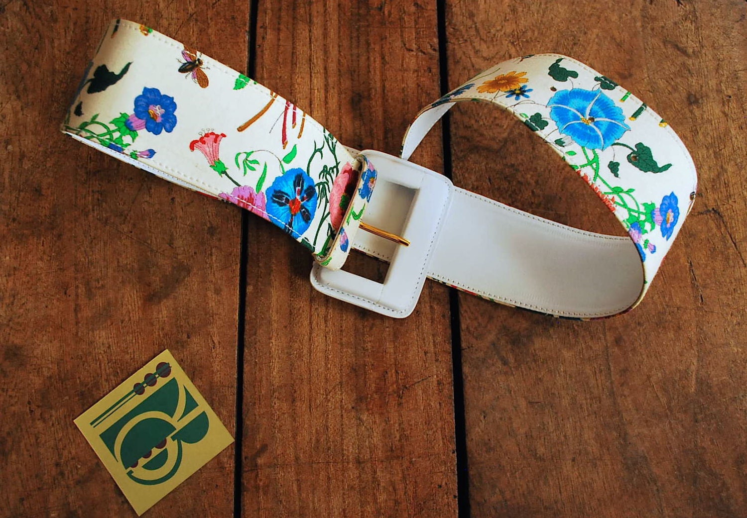 floral print gucci belt
