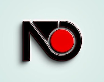 Luxus Modernes Logo Design | Minimalistisches geometrisches Logo in Schwarz und Rot für Technologie-, Mode- und Premium-Marken | Mutige High-End-Markenidentität