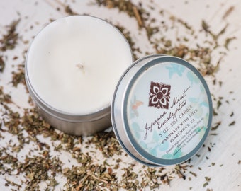 Japanese Mint Eucalyptus Travel Aromatherapy Soy Candle Tin, 5 oz.