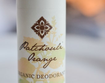 Deodorant - Patchouli Orange Organic Deodorant, Vegan, Aluminum-Free