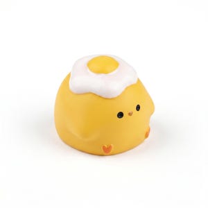 Fried Egg Chick Mechanical Switch Cap for Custom PC Build and Breakfast Food Theme Gamer Gift Setup