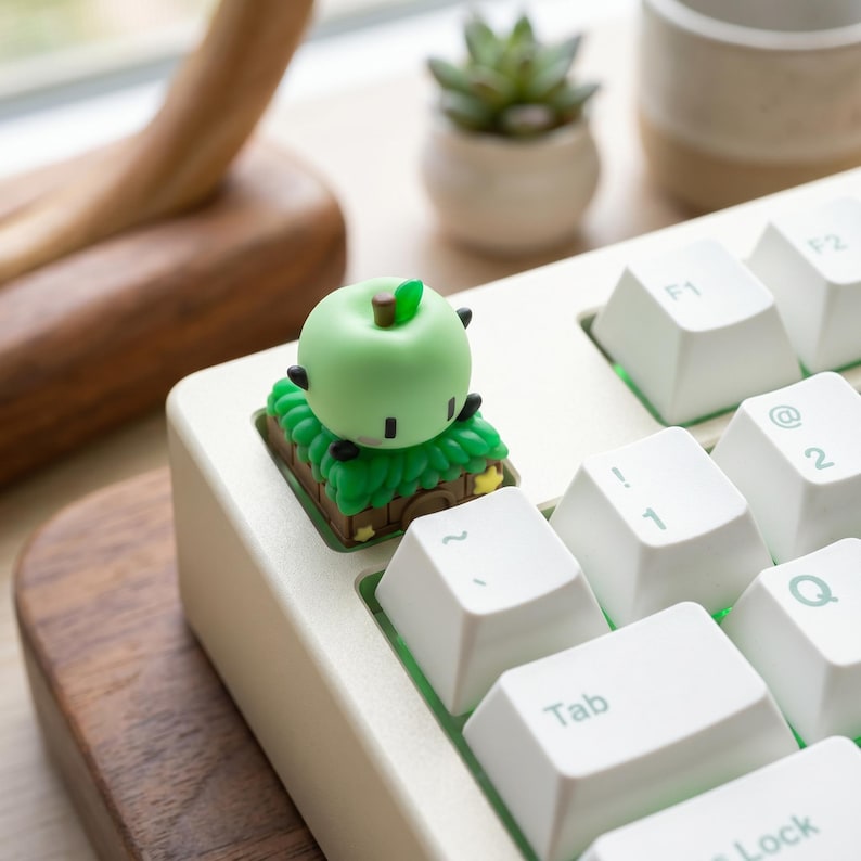 Stardew Valley Junimo Artisan Keycap för mekaniska tangentbord och spelpresent skrivbordsdekor Junimo Green