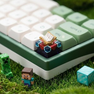 Minecraft Enchanting Table Keycap Design for Custom Keyboards | Artisan Gamer Keycap for Mechanical Keyboard | Gift for gamers