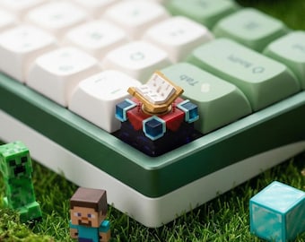 Minecraft Enchanting Table Keycap Design for Custom Keyboards | Artisan Gamer Keycap for Mechanical Keyboard | Gift for gamers