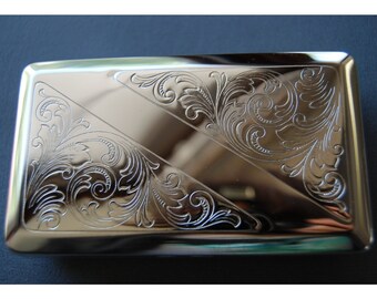 Vintage German Silver Box, Tobacco Tin, Stash Box, Handy Pocket Container, Made in Germany by Hansaware 108/N 89