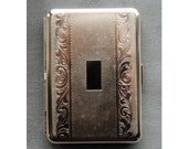 Munich Slim Cigarette Case Metal Wallet, Vintage New Old Stock Made in Germany by Hansaware 843 N 81