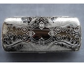 Eyeglass Case Dresden Elegant German Silver Travel Case, Vintage New Old Stock Made in Germany by Hansaware 4060 N 85