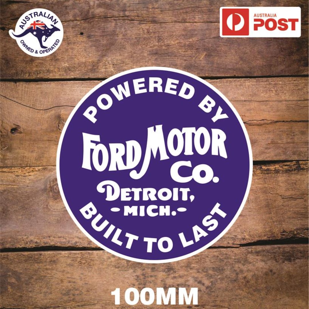 Powered by Ford Stickers Vintage Retro Old School - Etsy