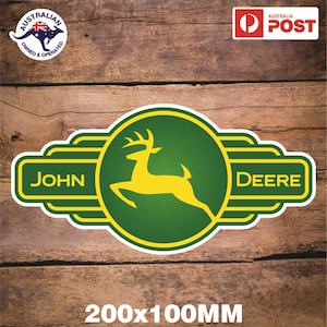 JOHN DEERE STICKER Ride on Lawn Mower Tractor Farming equipment