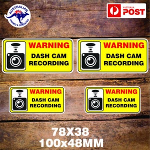 Dash Cam Stickers Vehicle Car Ute 4x4 Taxi in car camera
