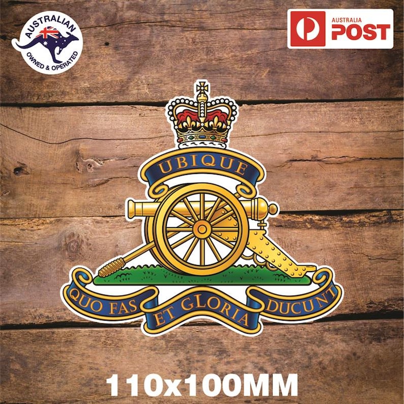 Royal Australian Artillery Sticker RAA Defense Force Anzac Soldier Flag ...