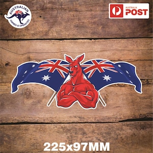 Sticker DRAPEAU KANGOUROU Australien Australien