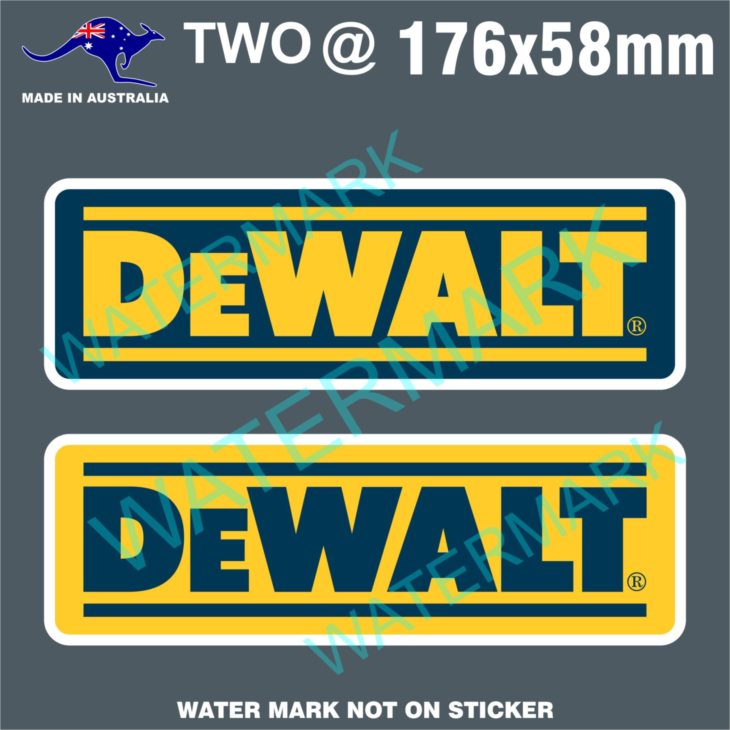 thumbnail image 2 of DeWalt Style Logo Vinyl Sticker – Waterproof Bumper Decal, Made In California 2 of 3