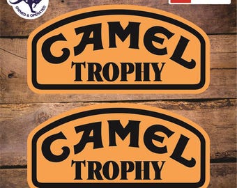2 CAMEL TROPHY STICKERS Adventure 4x4