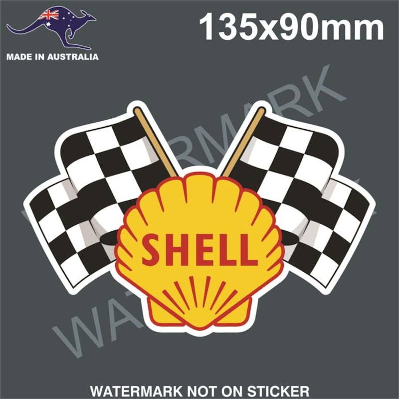 Shell Fuel Sticker Template Shell Racing Stickers - Etsy