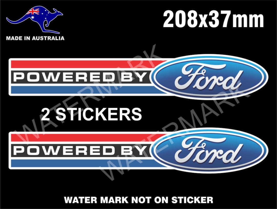 Powered by Ford Stickers - Etsy