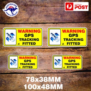 GPS TRACKING STICKERS For Boat Vehicle Car Ute 4x4