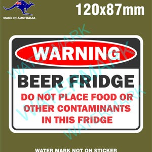 Grappige bierkoelkaststicker voor barkoelkast enz.