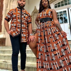 African dress/African womens dress/Ankara dress/couples dress/Wedding dress/matching set/African fashion/Maxi dress/matching outfits/