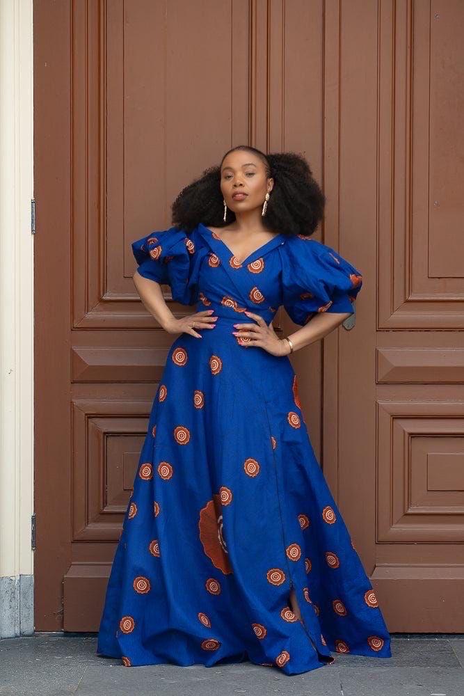 fitted dashiki dress Elegant African Ankara Dashiki Long Dress for Women  Bazin Riche Wedding  Gown & Traditional Robe