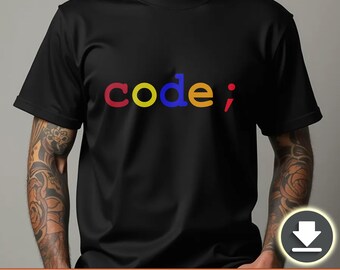 Coder T-Shirt PNG Datei - Programmierer Geschenk (Digitaler Download)