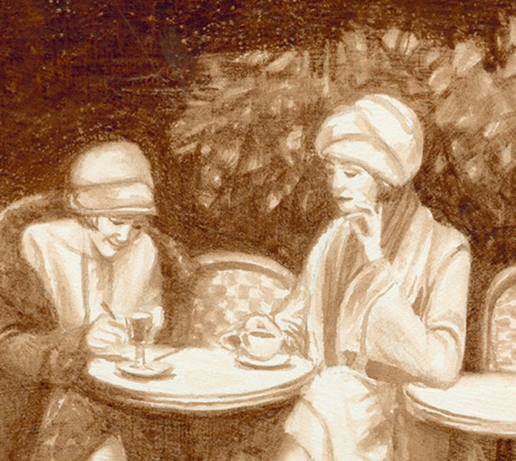 Coffee Art, Painted With Coffee, Paris, Cafe, Cafe Society