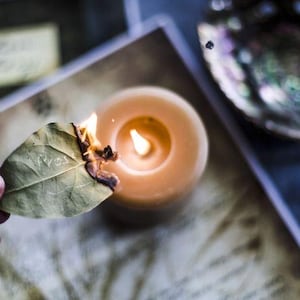 Pode incluir: Uma vela acesa com uma folha colocada em cima. A folha tem a palavra "desculpe" escrita nela.