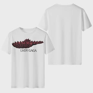 LG Abracadabra Mayhem Red Hat White Unisex Tee - Little Monsters, Mayhem Ball, Mayhem Merch, Concert Apparel, Music Apparel