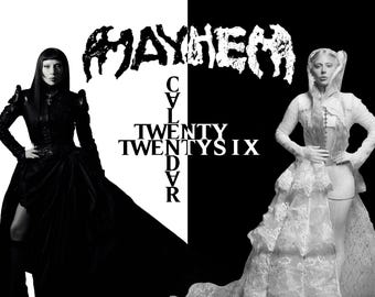 LG Mayhem Limited Edition Calendar 2026 with Gaga dates written inside - Little Monsters, Gaga Merch, Mayhem Merch, The Mayhem Ball