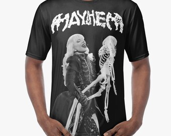 LG Mayhem Black White Skeleton Dance Unisex T-Shirt - Little Monsters, Mayhem Merch, Mayhem Ball, Concert Apparel, Music Apparel
