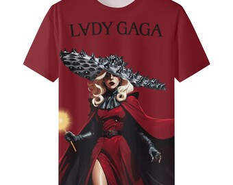 LG Abracadabra Mayhem Graphic Red Lyric Unisex Tee - Little Monsters, Mayhem Ball, Mayhem Merch, Concert Apparel, Music Apparel