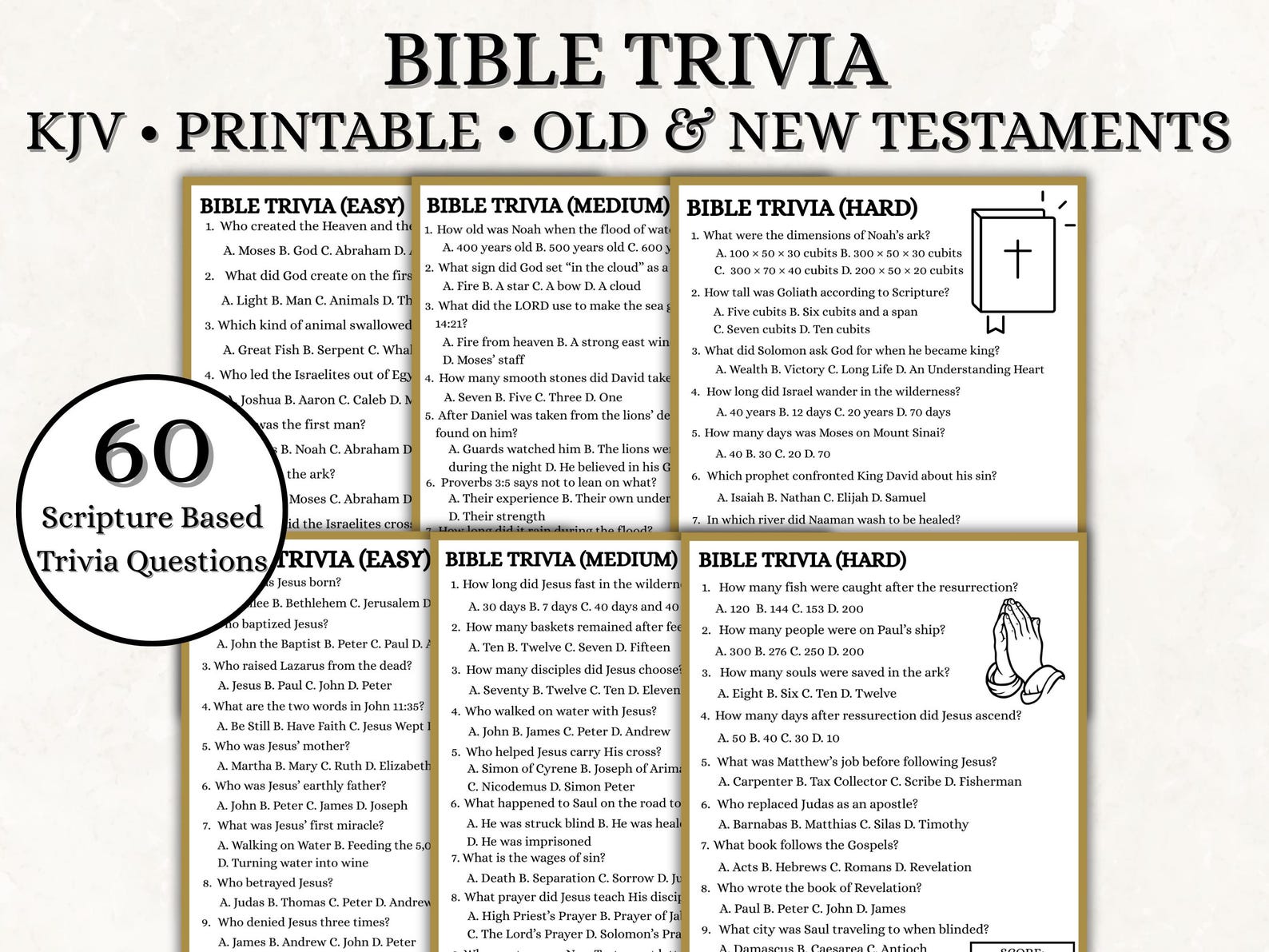 Printable Bible Trivia, Youth Group Games, Teen Ice Breaker Activity ...