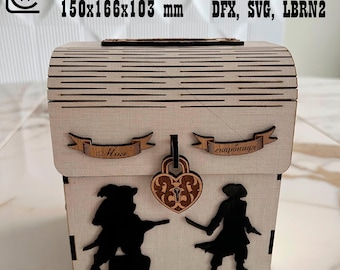DIY Piggy Bank SVG | Digital Laser Cut File | Coin Bank for Kids | Money Box SVG | Personalized Wooden Gift